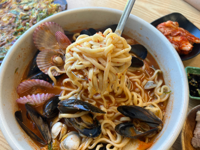 송정물총칼국수